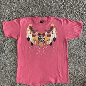 Vintage Aztec print tshirt. Large.